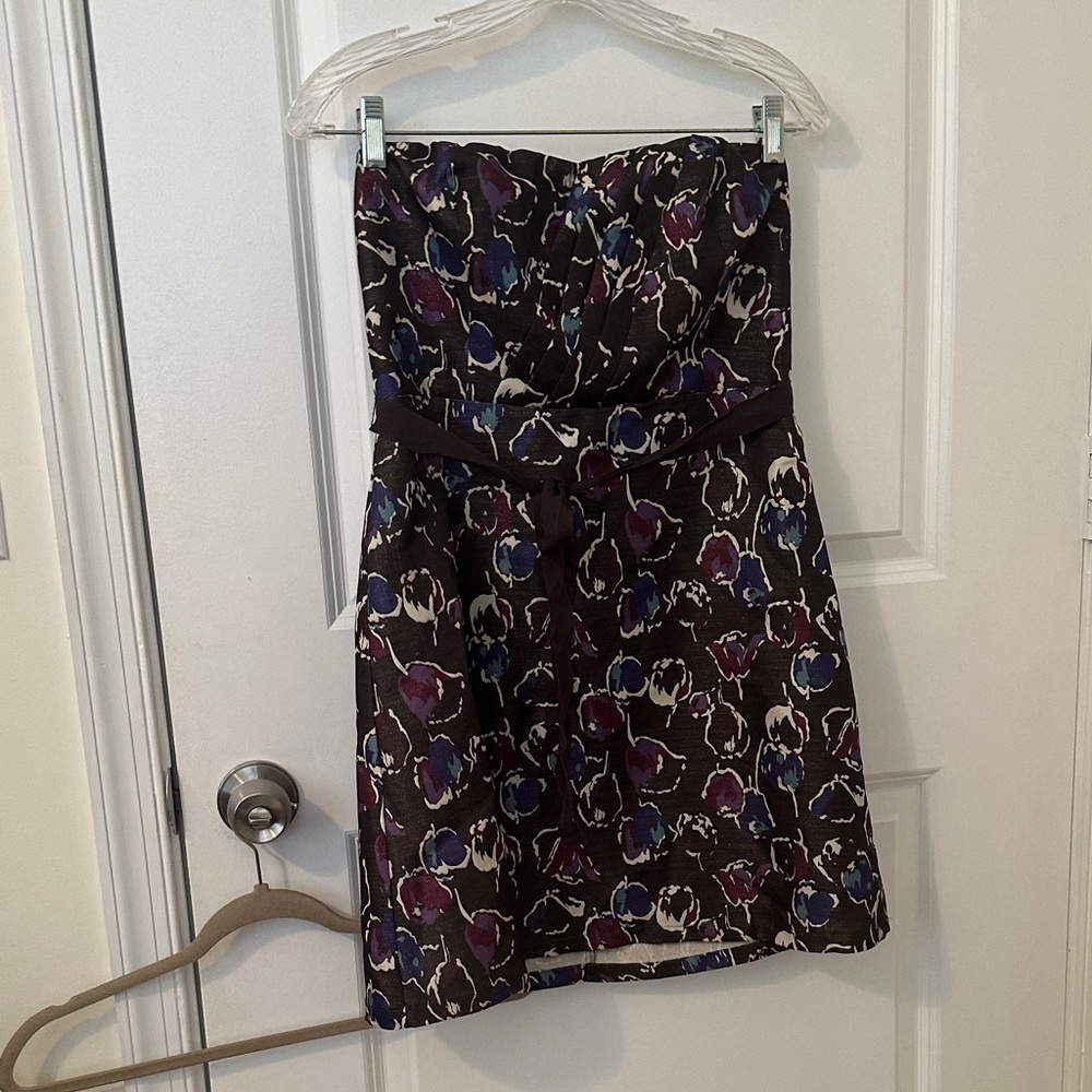 American Eagle Outfitters Strapless Dress - Purple and Blue